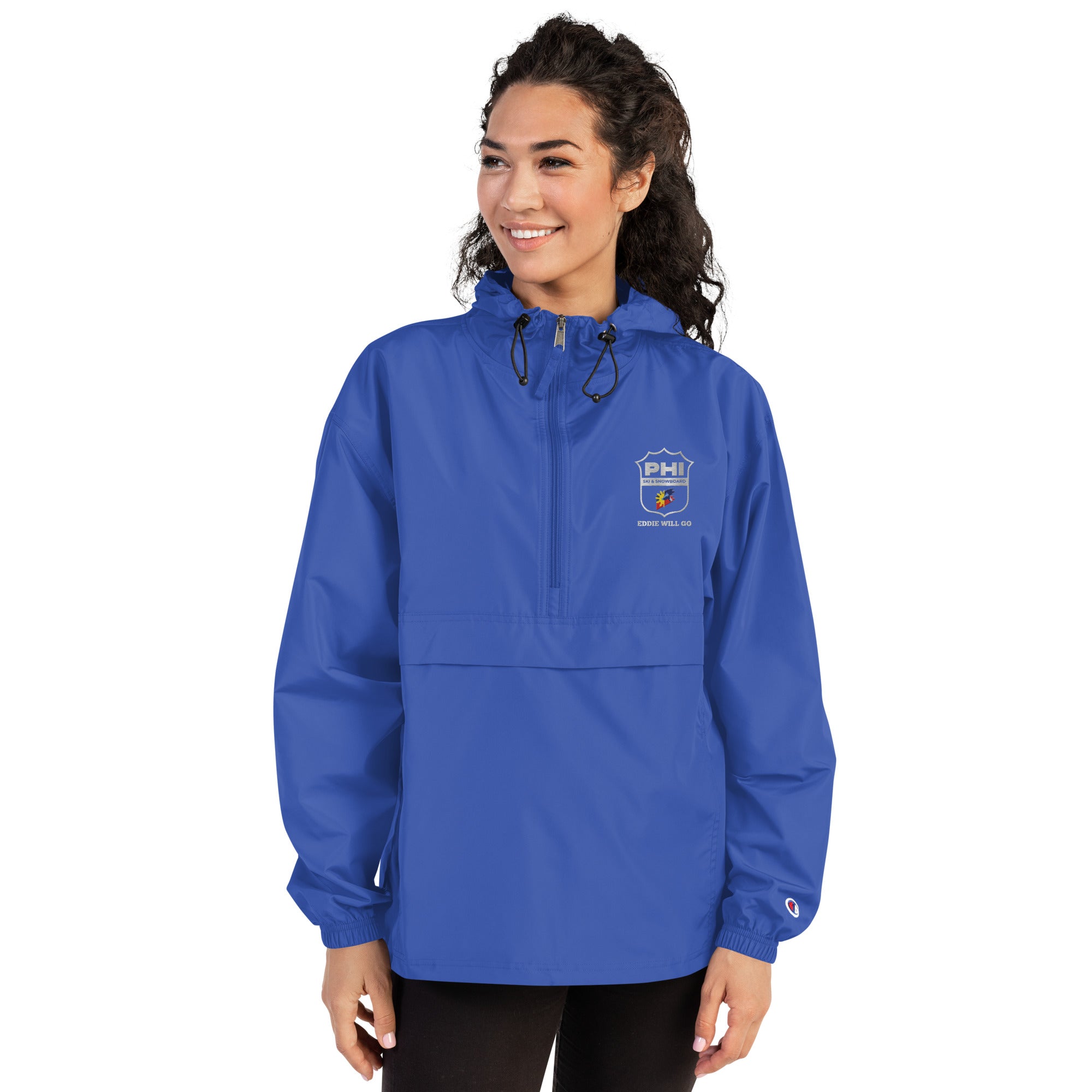 Embroidered Champion Packable Jacket – Eddie Will Go
