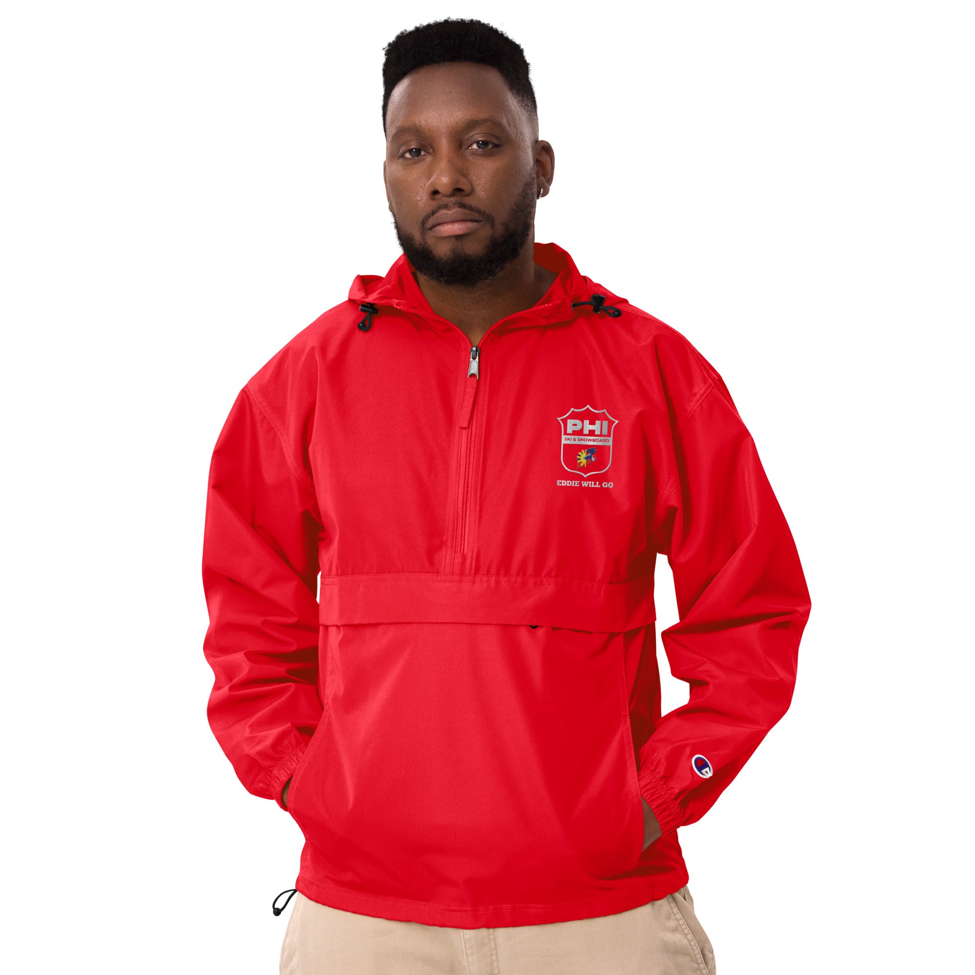 Embroidered Champion Packable Jacket – Eddie Will Go